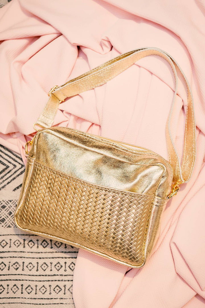 Tea Ledertasche Gold