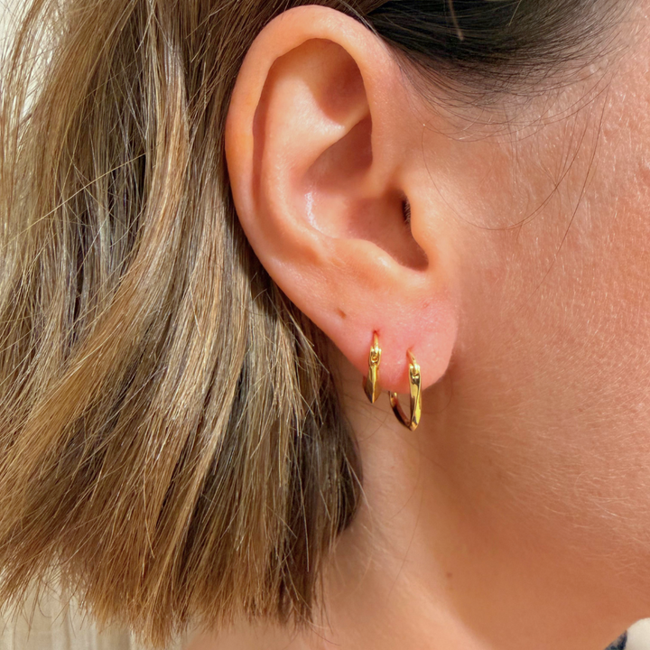 Goldene Harlekin-Creolen