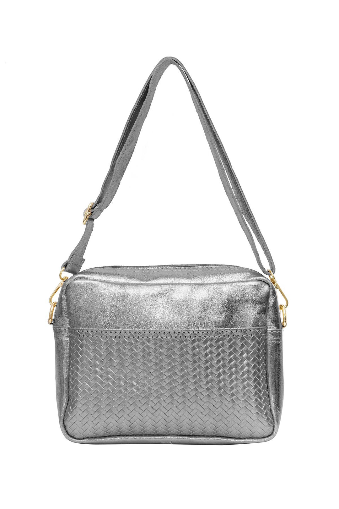 Tea Ledertasche Silber