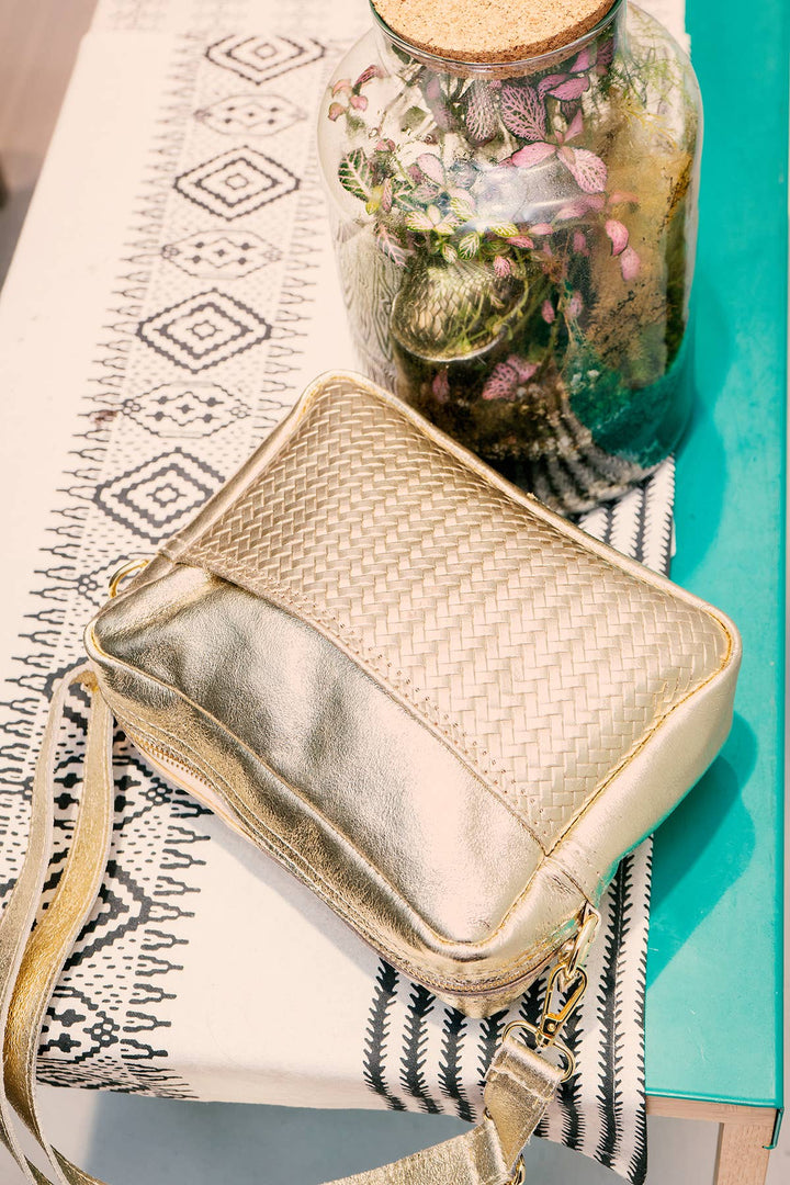 Tea Ledertasche Gold