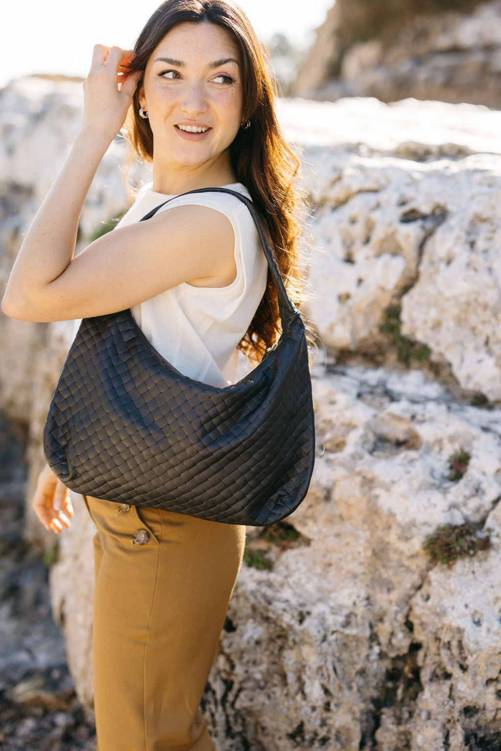 Chiara Ledertasche Dark Espresso