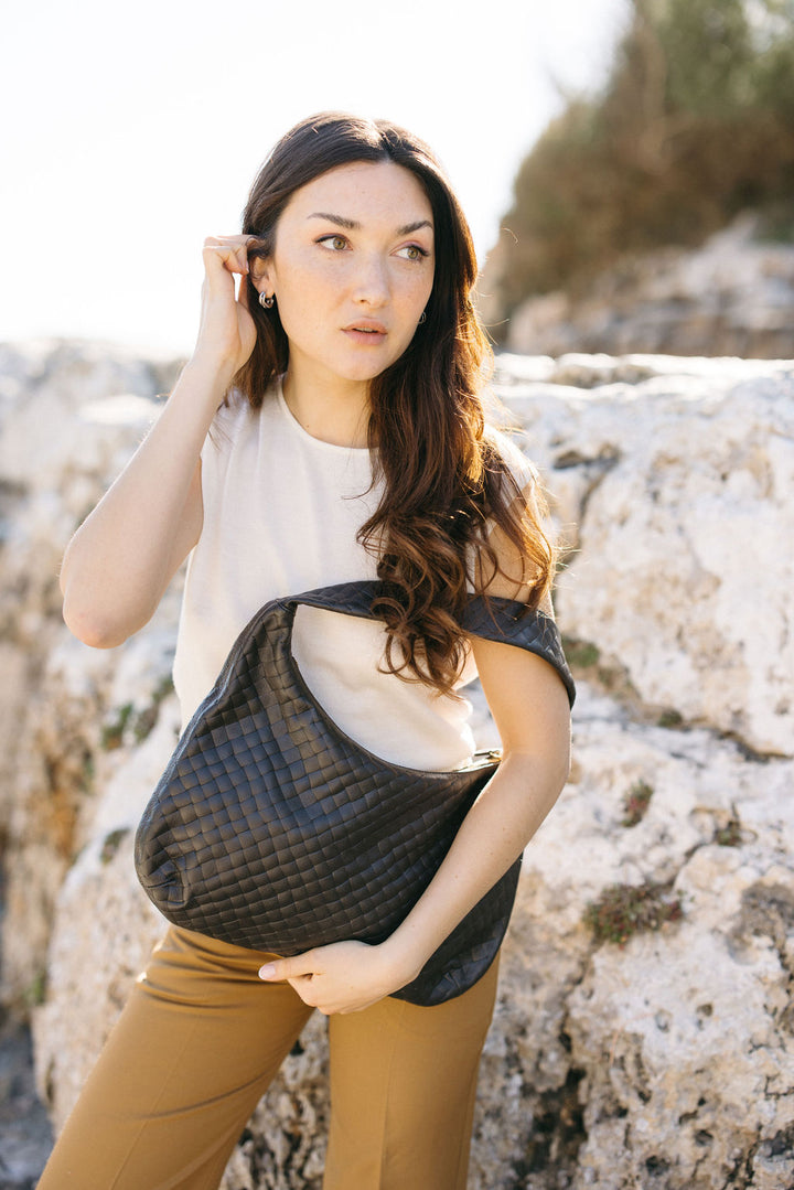 Chiara Ledertasche Dark Espresso