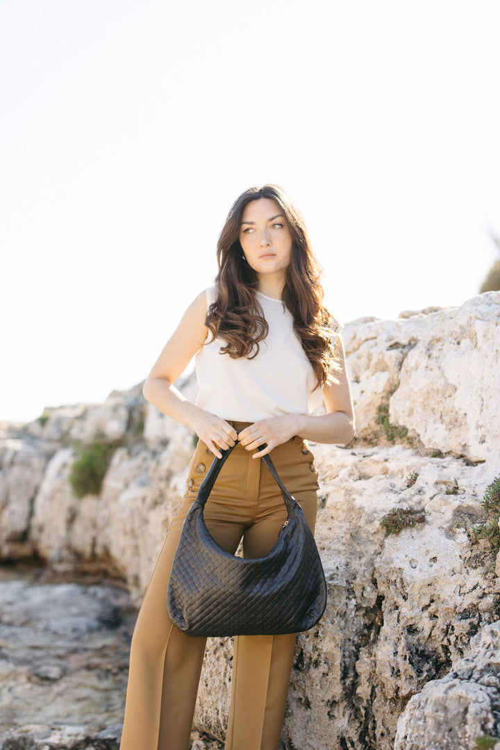 Chiara Ledertasche Dark Espresso