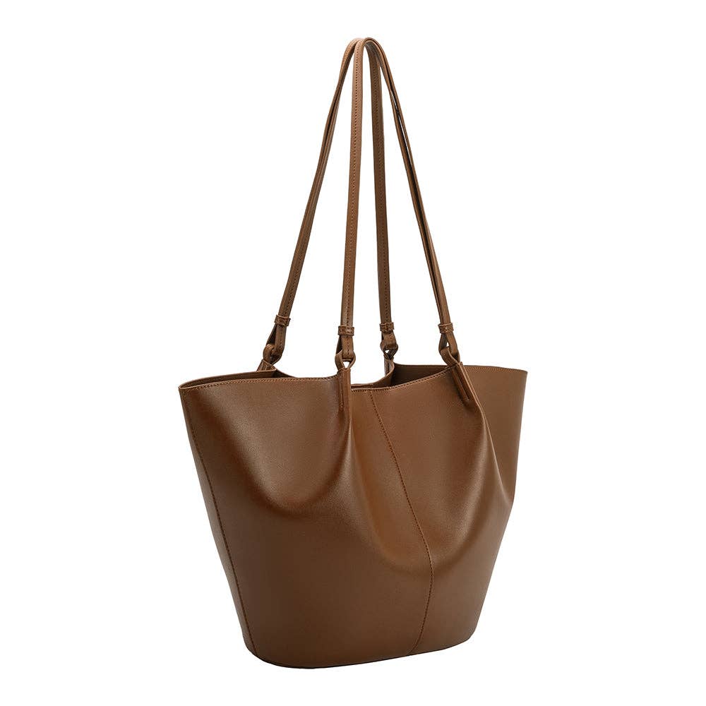 Lydia Saddle recycelte vegane Schultertasche