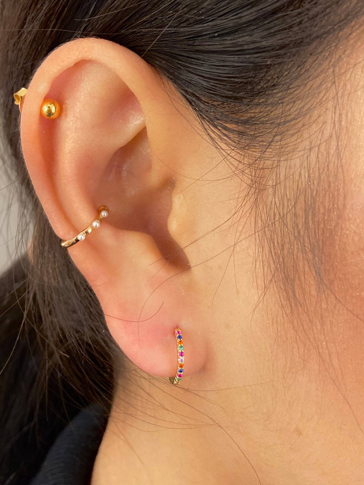 Rosa Zoe Hoops Gold