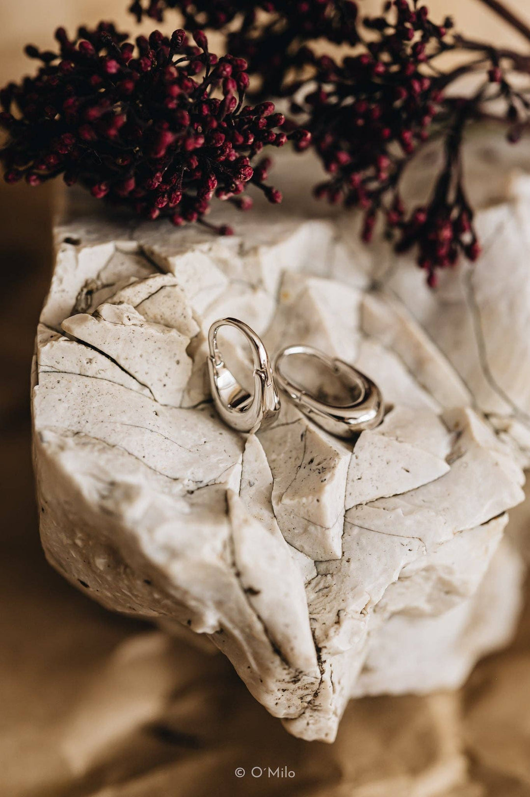 Regentropfen Creolen Delia Silber