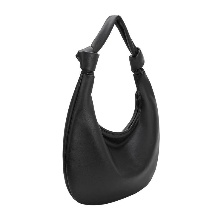 Melia Bianco Stella Black XL recycelte vegane Schultertasche