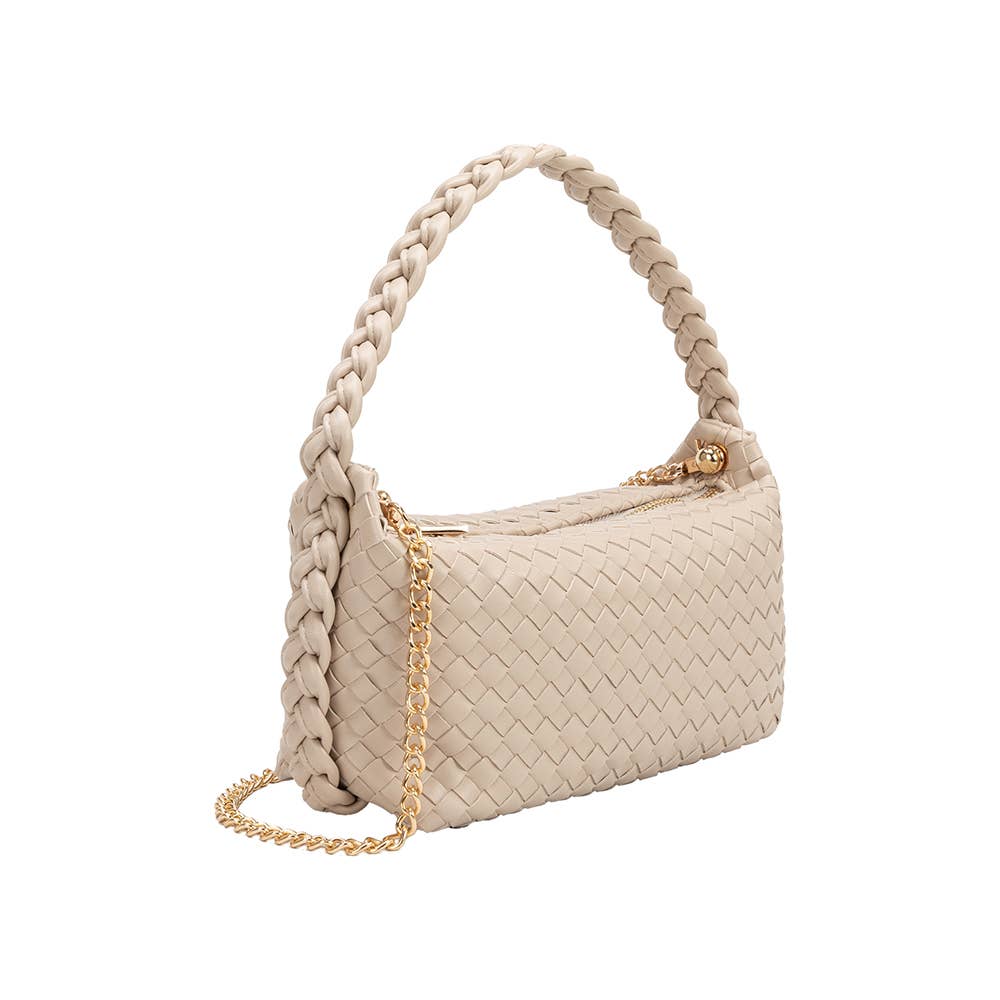 Melie Bianco Alma Ivory Henkeltasche aus recyceltem veganem Material