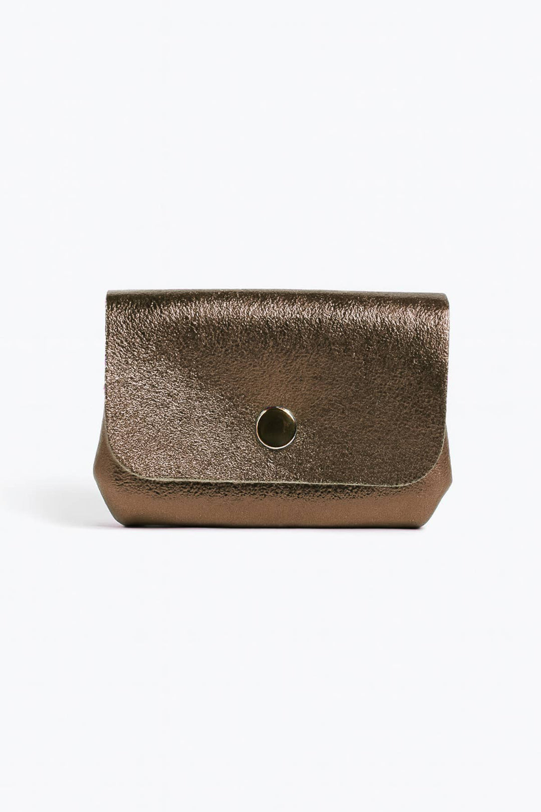 Leni small leather wallet, pewter