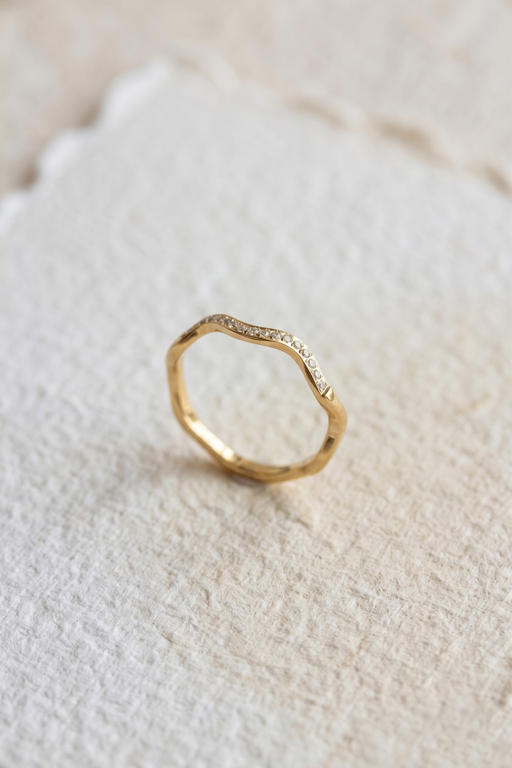 Pavé-Wave Ring