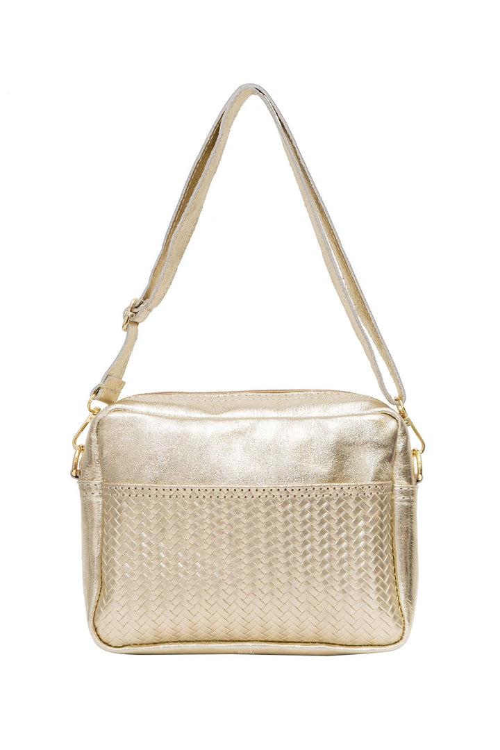 Tea Ledertasche Gold