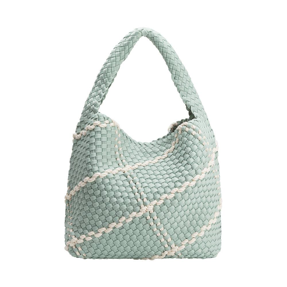 Melie Bianco Johanna Seafoam Nylon Schultertasche