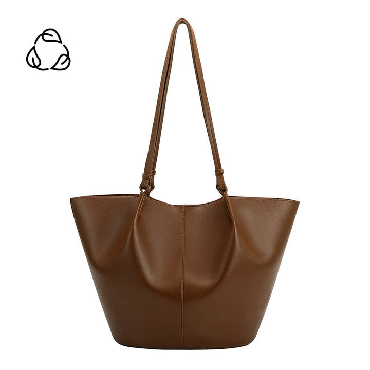 Lydia Saddle recycelte vegane Schultertasche