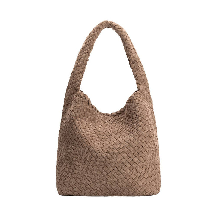 Johanna Clay Schultertasche aus recyceltem veganem Veloursleder