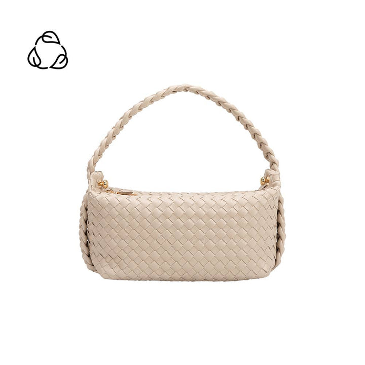 Melie Bianco Alma Ivory Henkeltasche aus recyceltem veganem Material