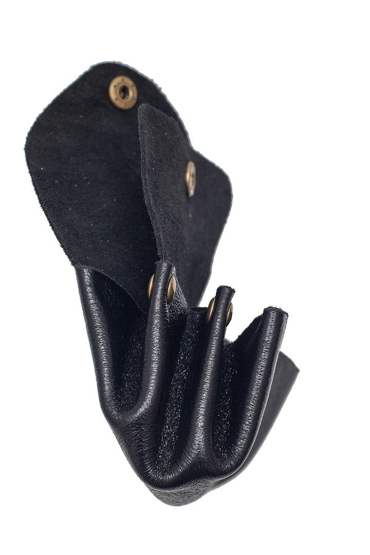 Suzie kleine Leder-Geldbörse Metall Blau