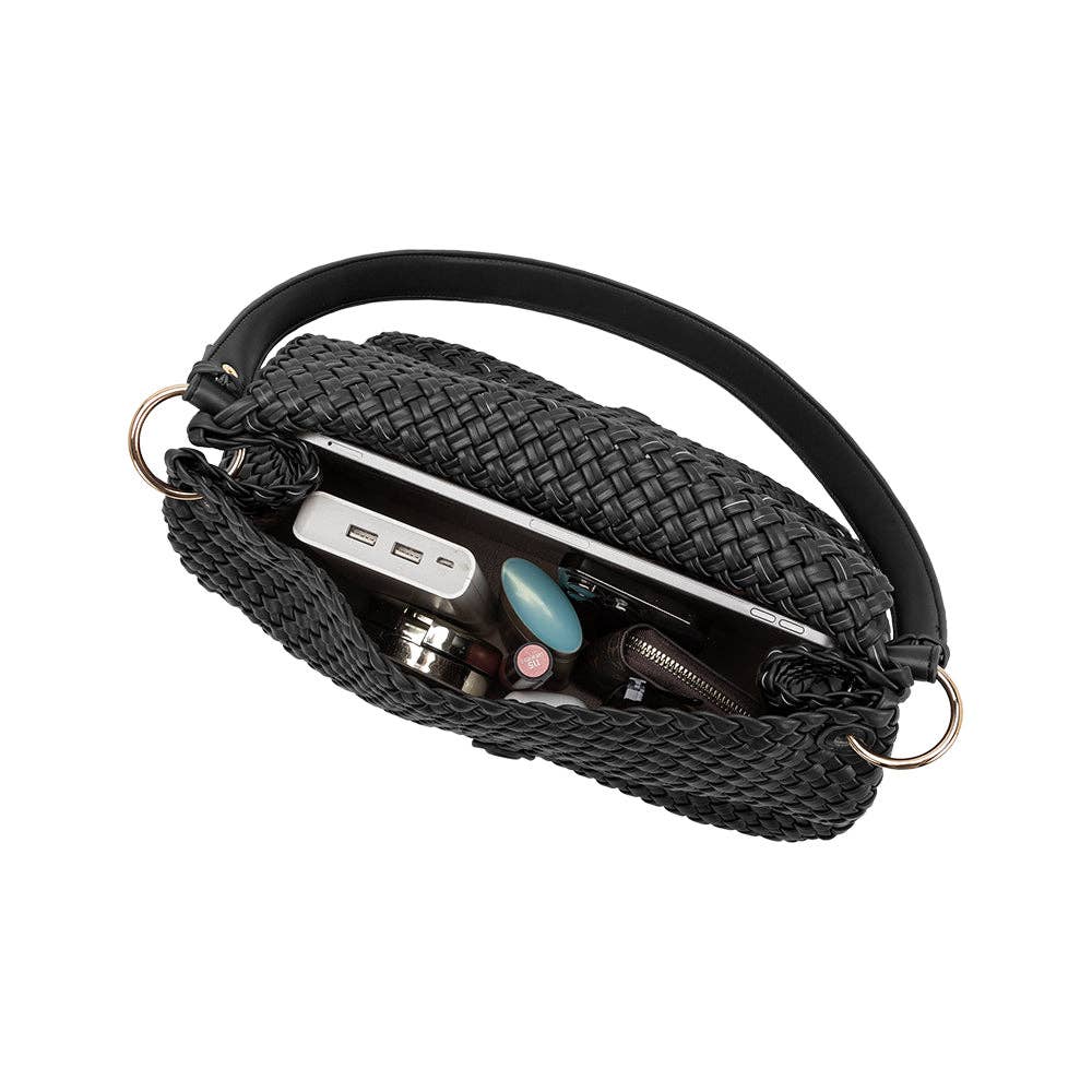 Melie Bianco  Natalia Olive recycelte vegane Schultertasche