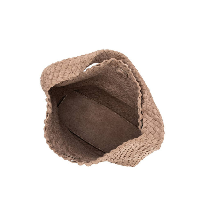 Johanna Clay Schultertasche aus recyceltem veganem Veloursleder