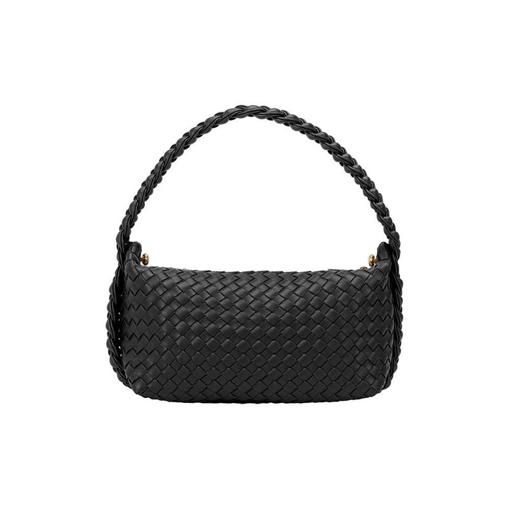 Melie Bianco Alma Black Henkeltasche aus recyceltem, veganem Material