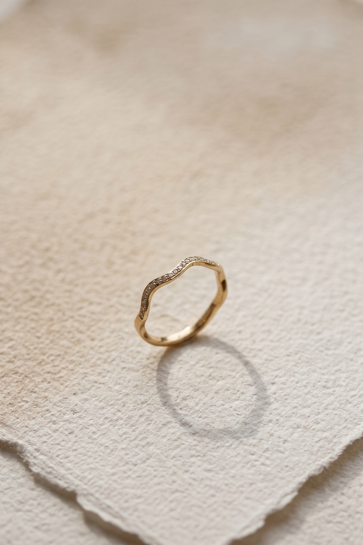 Pavé-Wave Ring