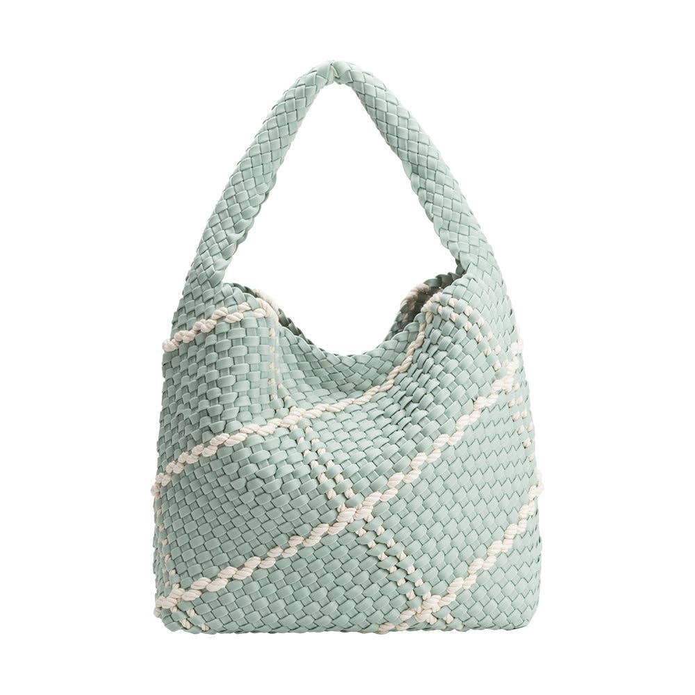 Melie Bianco Johanna Seafoam Nylon Schultertasche