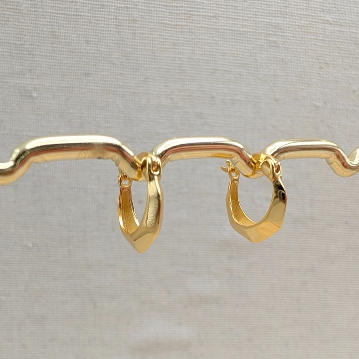 Goldene Harlekin-Creolen