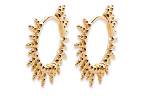 Soleil gold-plated earrings