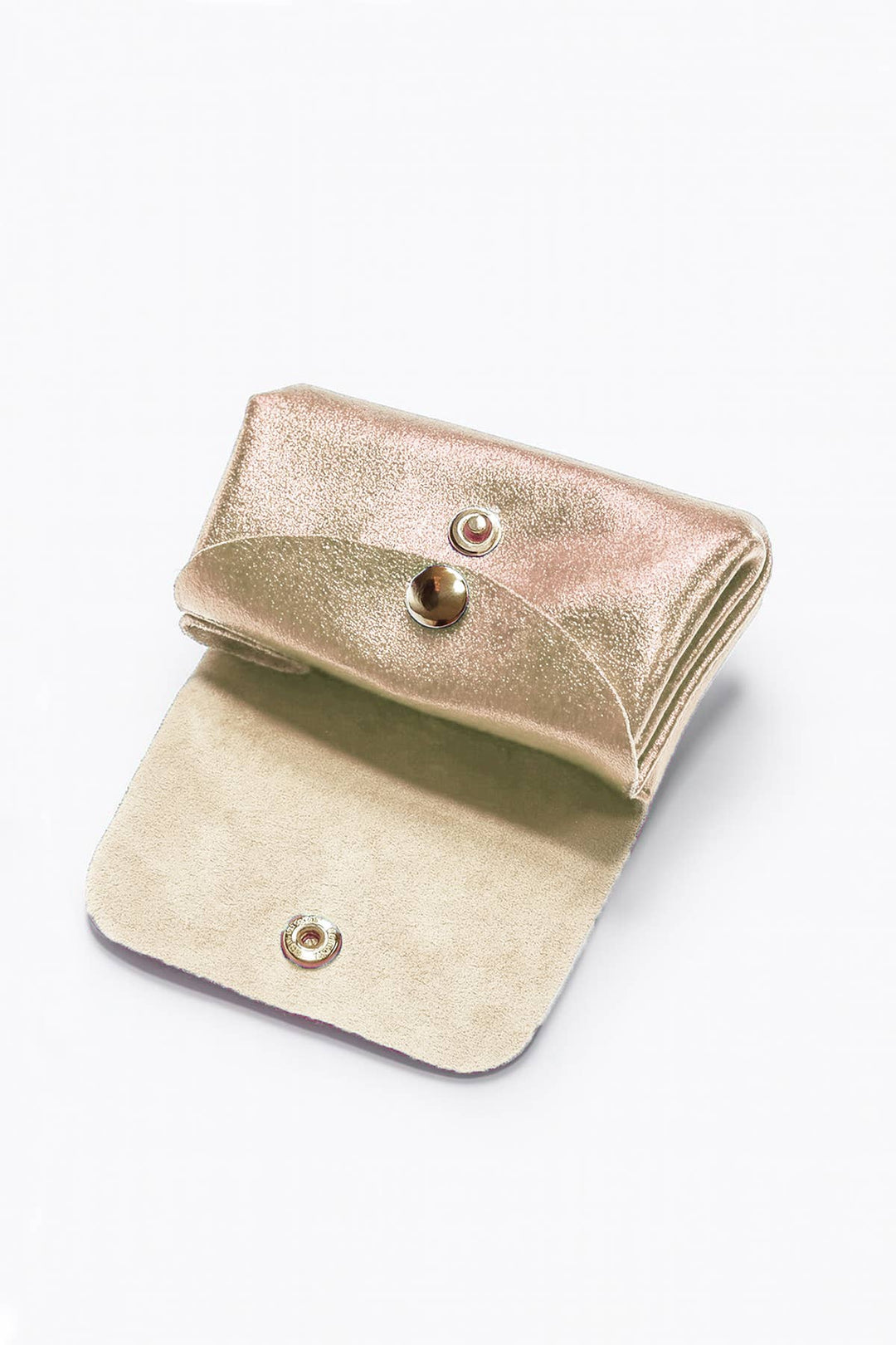 Leni small leather wallet gold