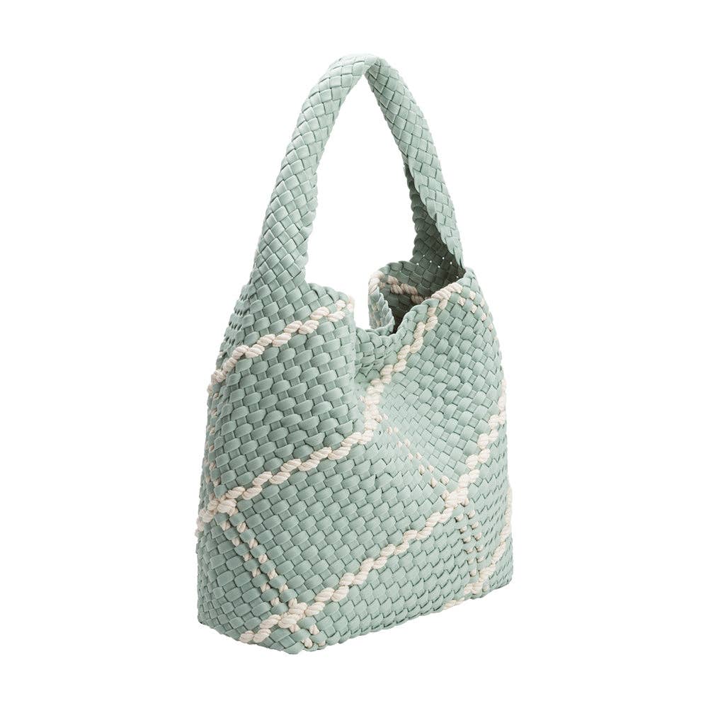 Melie Bianco Johanna Seafoam Nylon Schultertasche