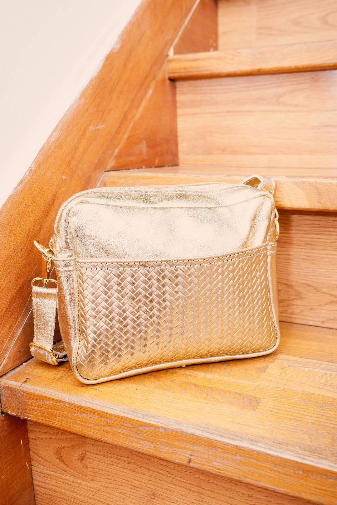 Tea Ledertasche Gold