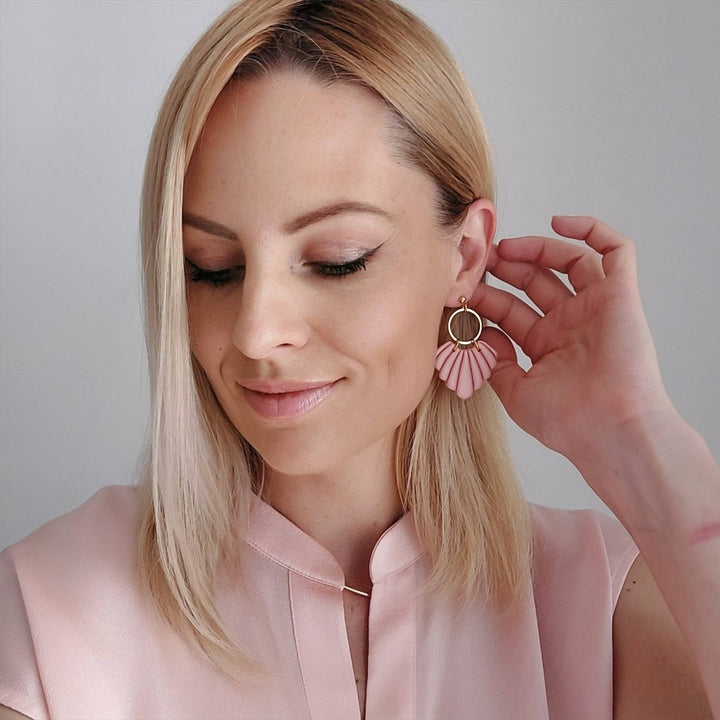 Cleo Ohrringe Perlrose