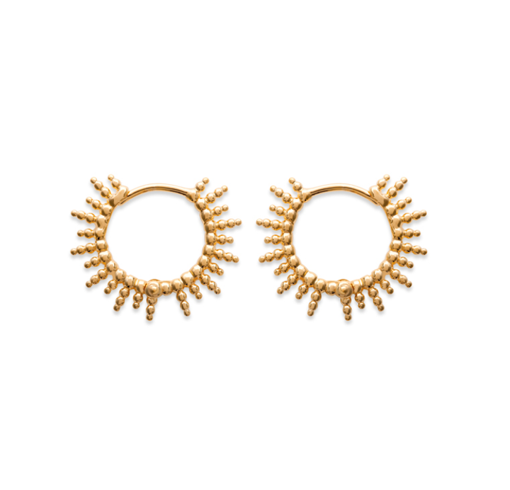 Soleil gold-plated earrings