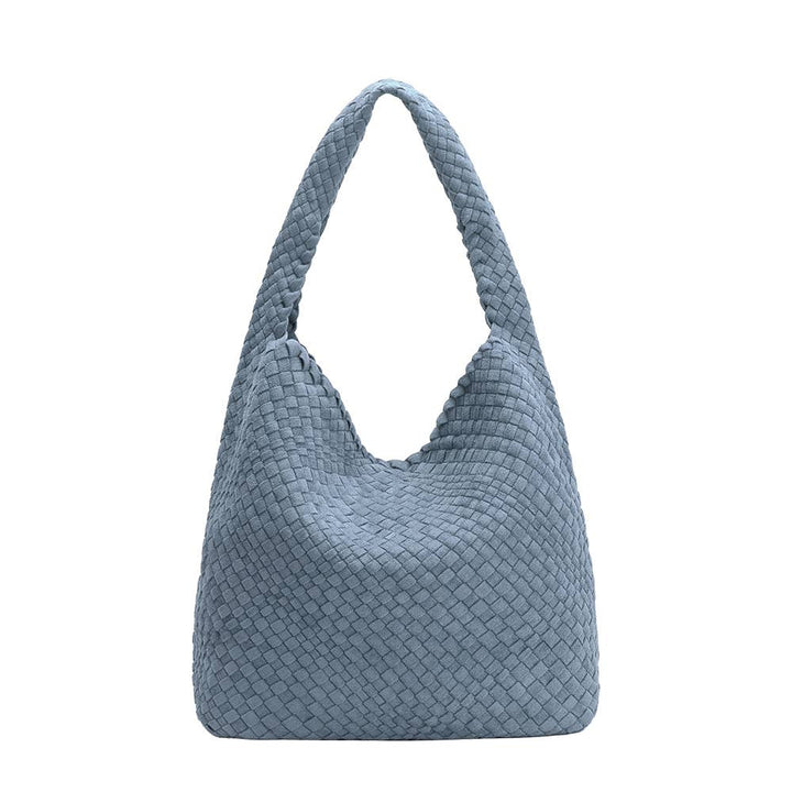 Melie Bianco Johanna große Schultertasche aus recyceltem veganem Wildlederimitat in Chambry