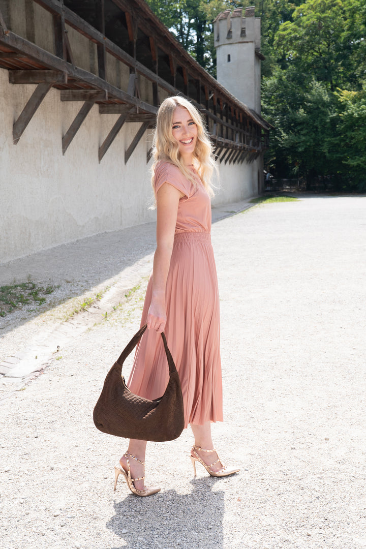 Chiara Ledertasche Wildleder Espresso