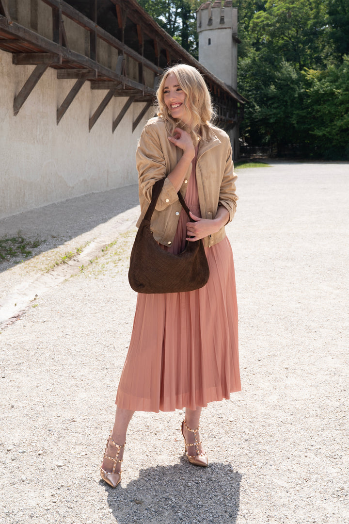 Chiara Ledertasche Wildleder Espresso