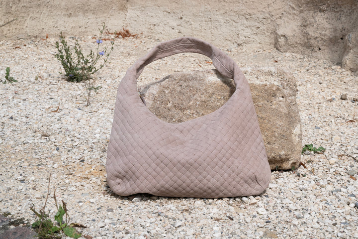 Chiara Ledertasche Wildleder Malva