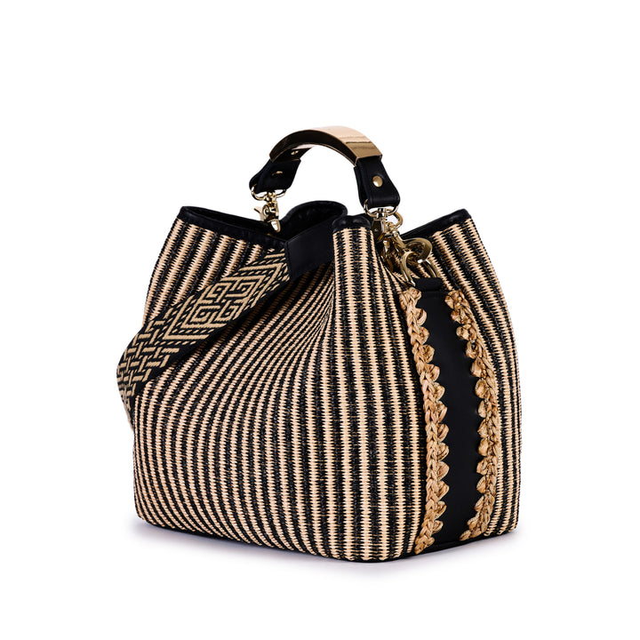 Coral Rover Raffia Handtasche