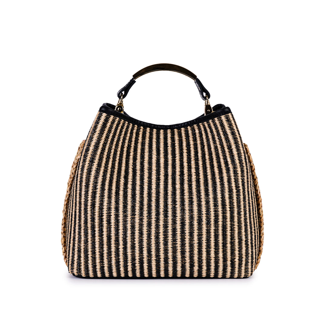 Coral Rover Raffia Handtasche