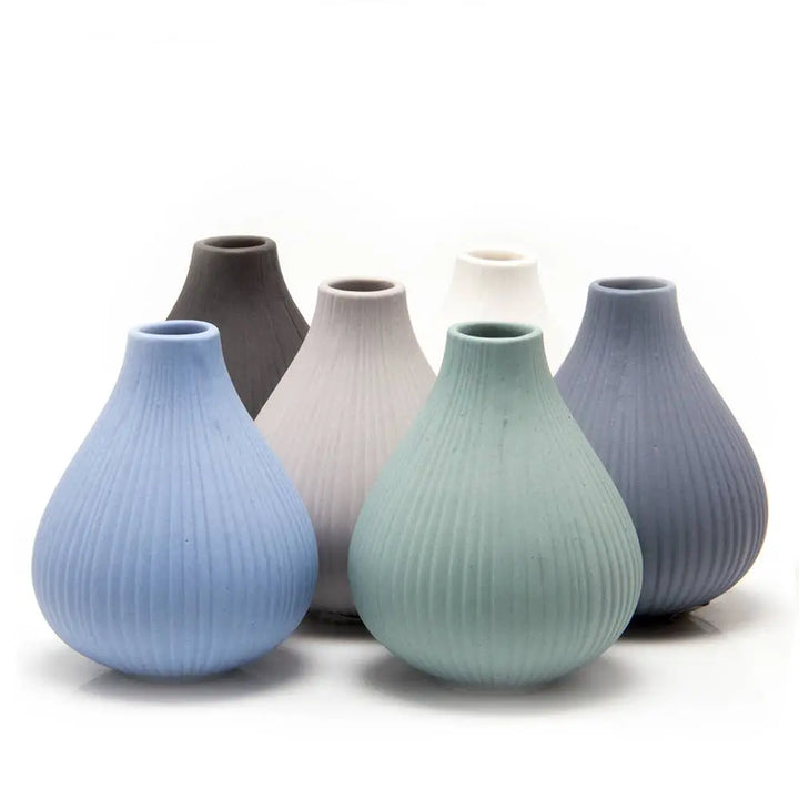 Frost Matte Biskuitknospen-Blumenvase Soft Grey