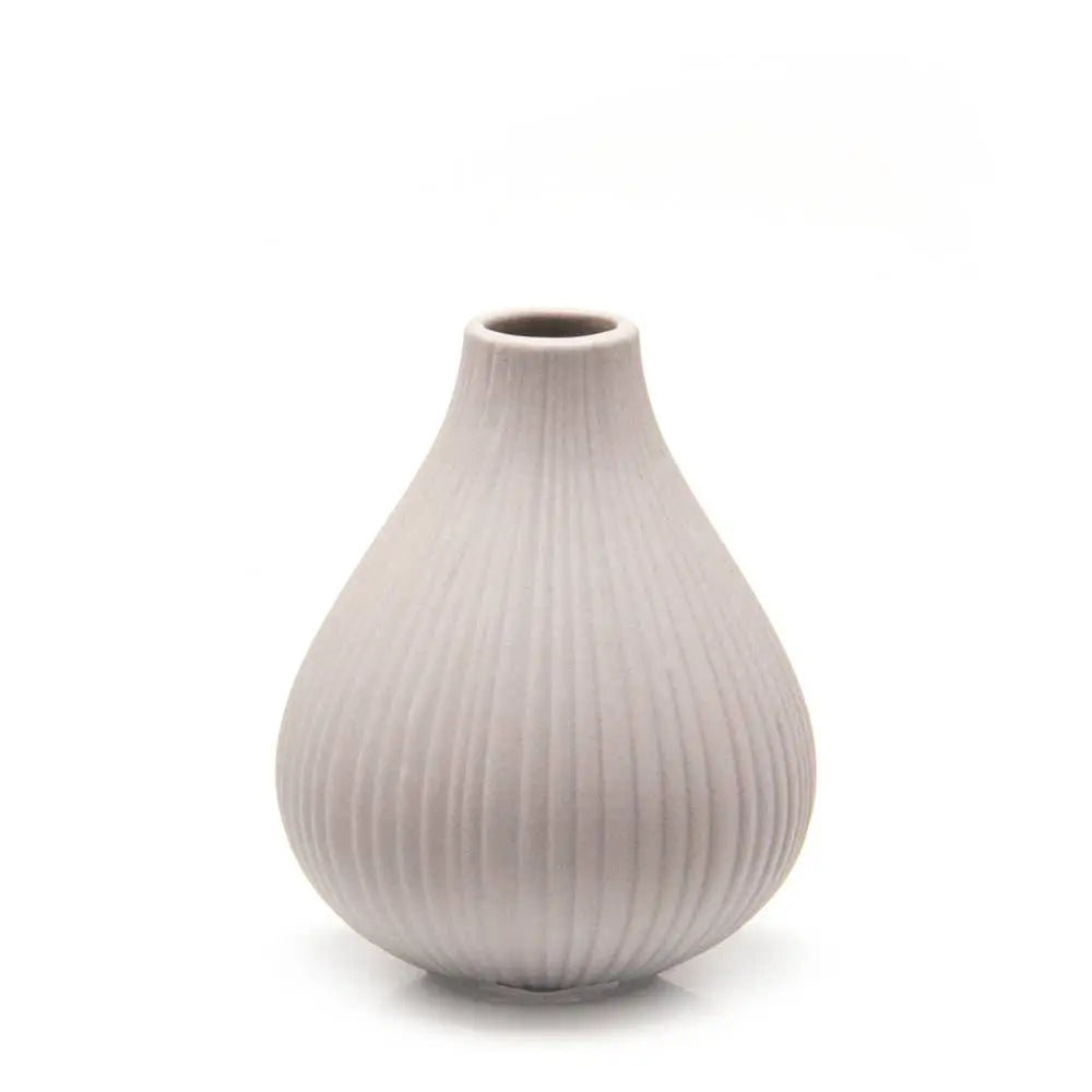 Frost Matte Biskuitknospen-Blumenvase Soft Grey