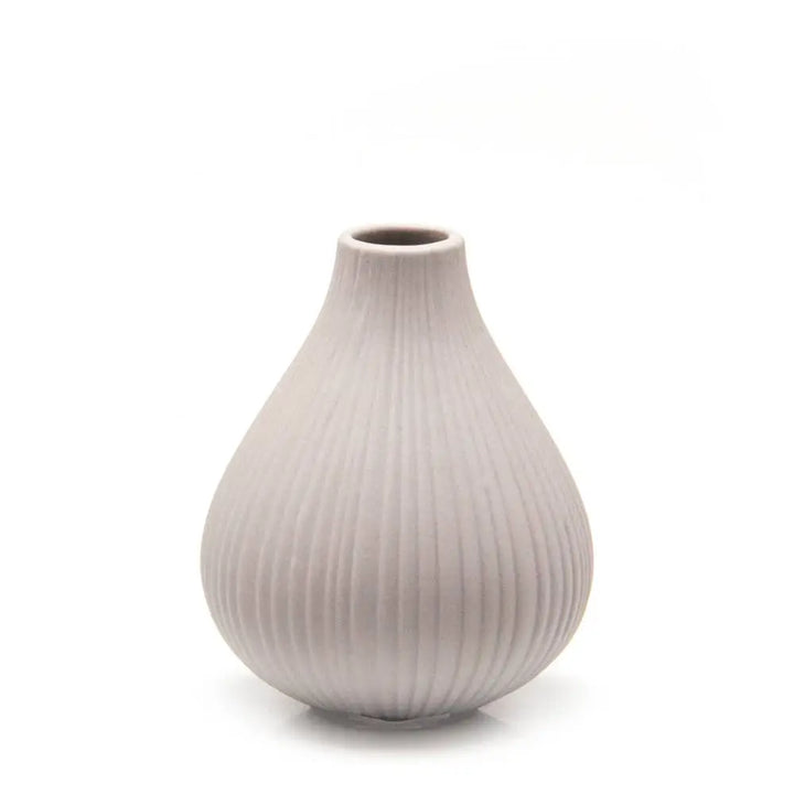 Frost Matte Biskuitknospen-Blumenvase Soft Grey