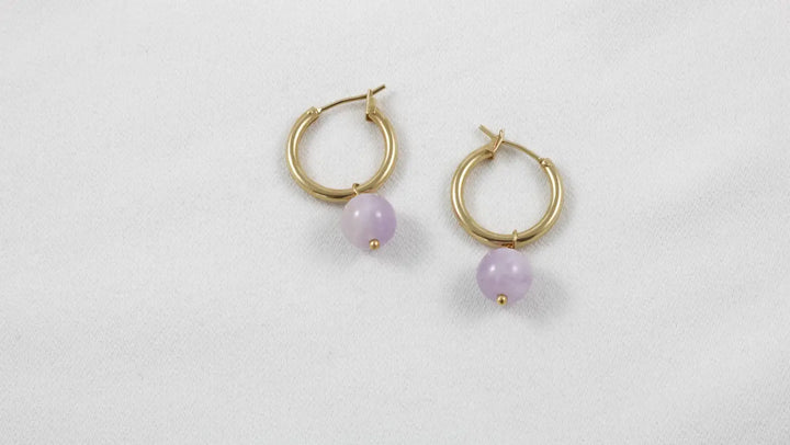 Little Jodie Creolen Lavendel Amethyst
