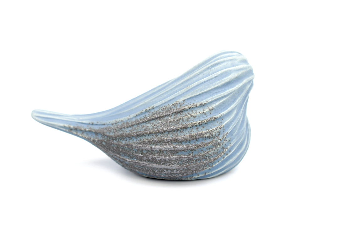 Mini Bird Blue aus handgemachter Keramik
