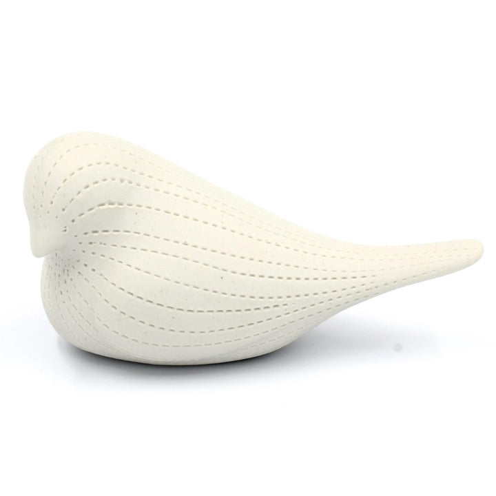 Mini Bird Snow aus handgemachter Keramik
