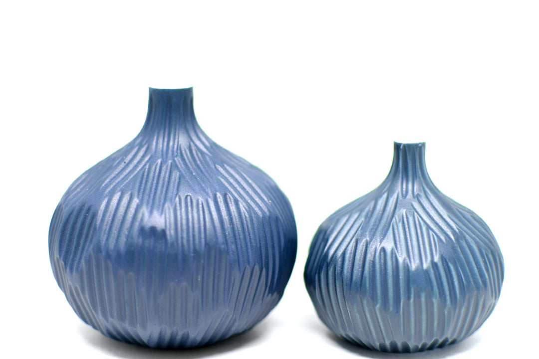 Mini Midnight Blue Knospenvase aus Porzellankeramik