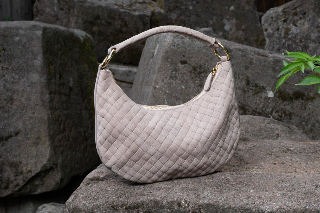 Mila kleine Wildledertasche Malva