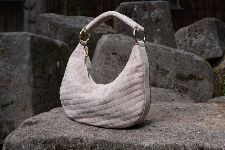 Mila kleine Wildledertasche Malva