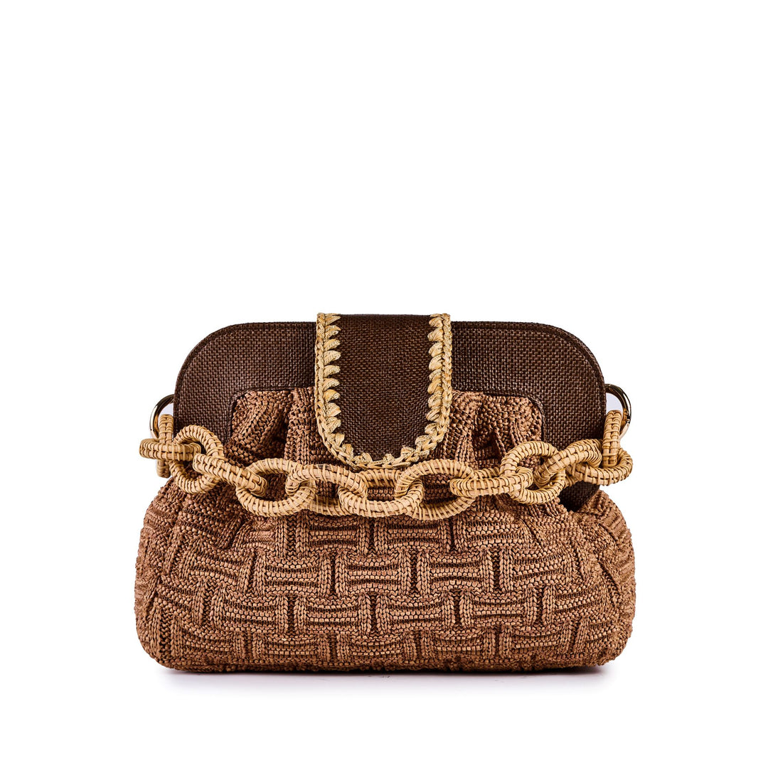 Dea Knit Handtasche Marrone