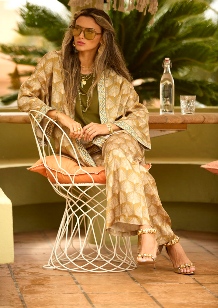 Pink Sand Kimono Grün