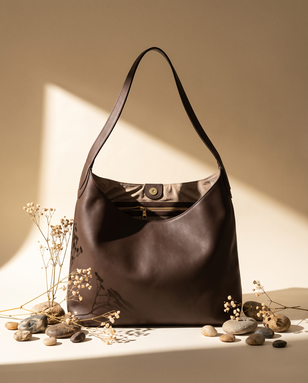 Roma Laptoptasche aus Leder Espresso